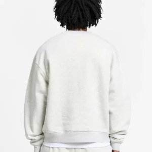 Atelier Emblem Warm Crewneck - Melange Grey M BAck