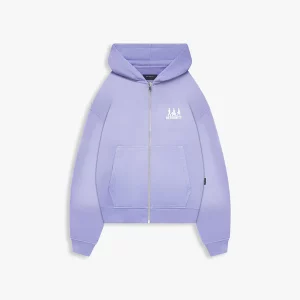 Creative Dept Logo Zipper Hoodie - Purple F