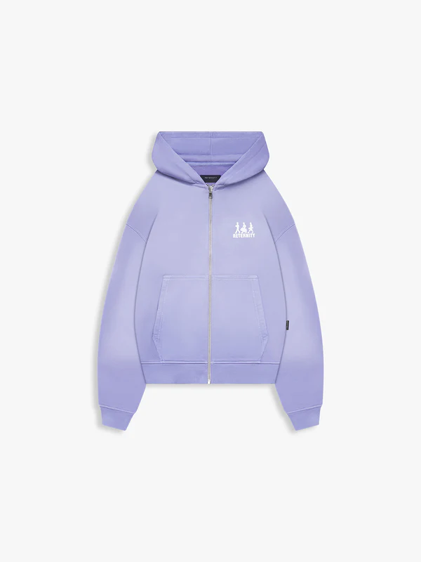 Creative Dept Logo Zipper Hoodie - Purple F