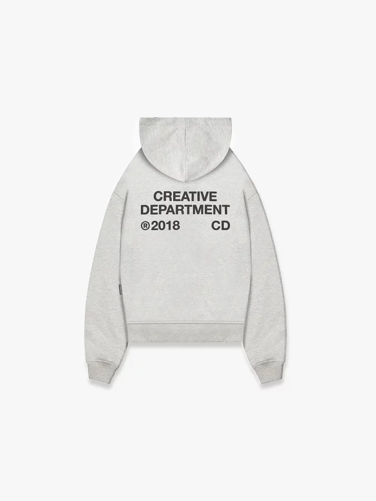 Creative Dept Zip Hoodie - Grey - Back