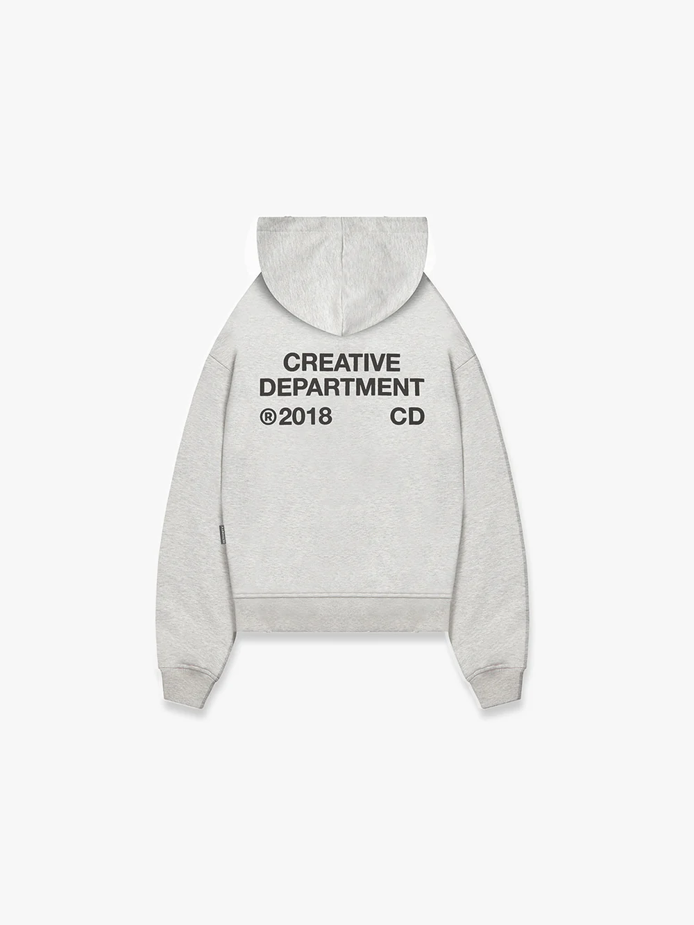 Creative Dept Zip Hoodie - Grey - Back Creative Dept Zip Hoodie - Grey - Back